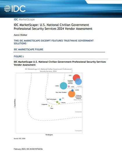 IDC MarketScape U.S. National Civilian Government Professional Security Services 2024 Vendor Assessment